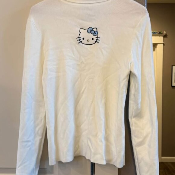 Women’s White Hello Kitty & Friends x Forever 21 Plus Cropped Turtleneck Size 1X - Picture 2 of 7